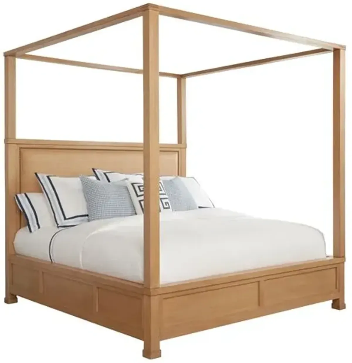 Shorecliff Canopy Bed - Natural - Barclay Butera - Beige