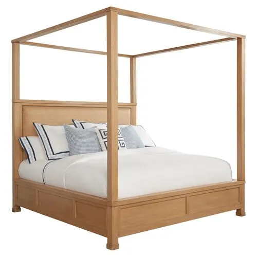 Shorecliff Canopy Bed - Natural - Barclay Butera - Beige