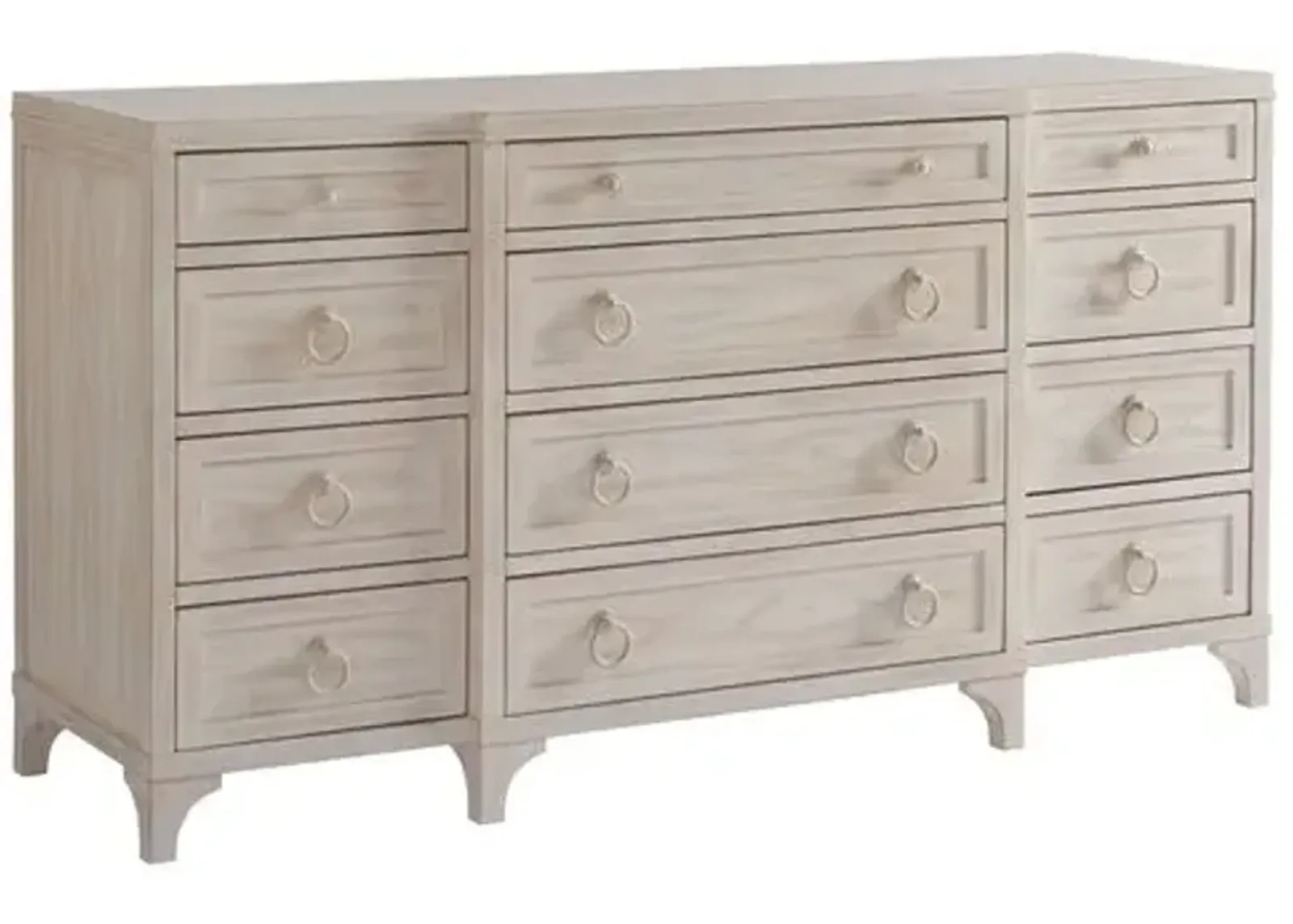 Garnet Breakfront Dresser - Whitewash - Barclay Butera - Ivory