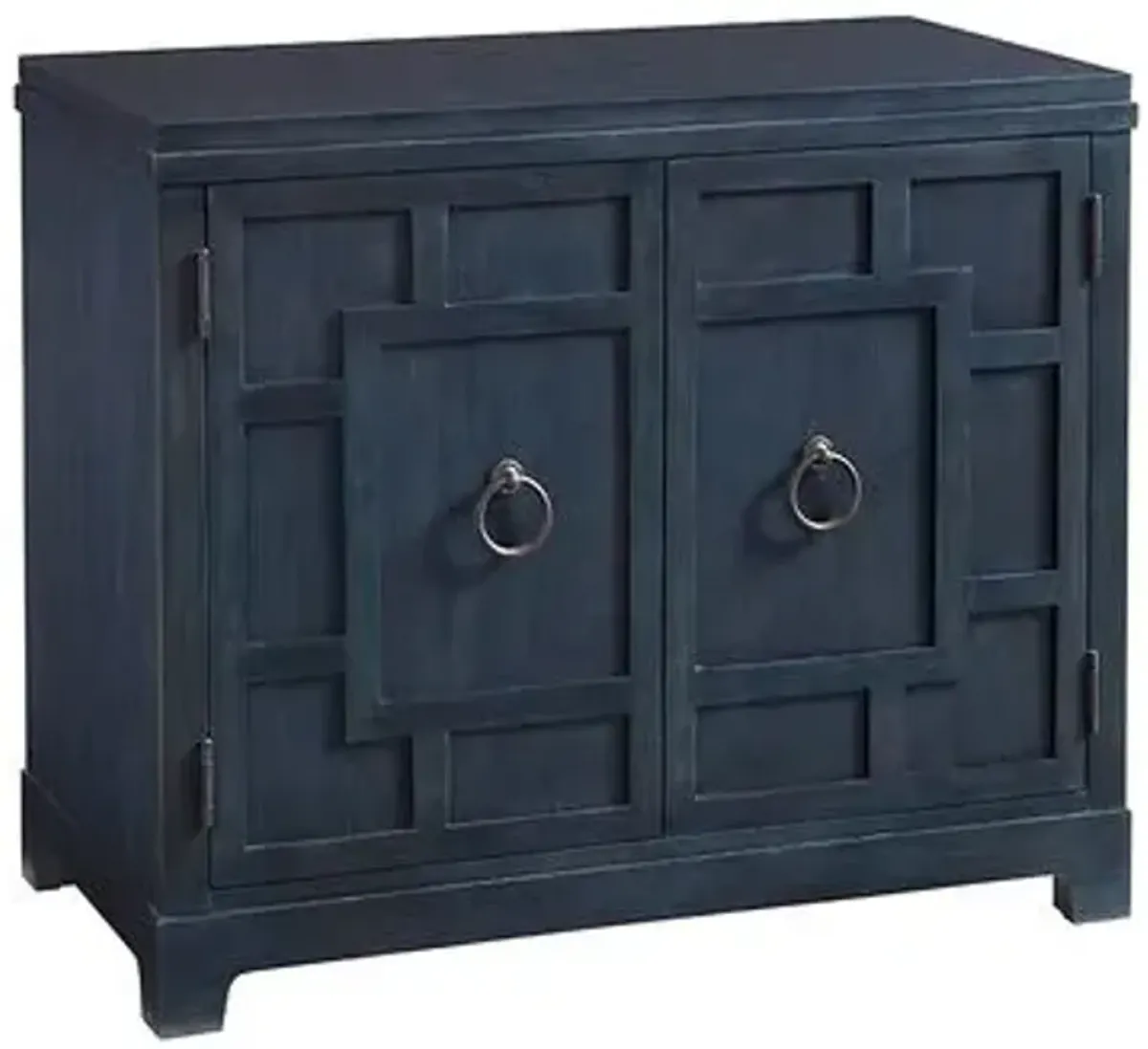 Collins 2-Door Cabinet/Nightstand - Marine Blue - Barclay Butera