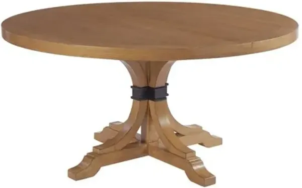 Magnolia Round/Oval Extension Dining Table - Sandstone - Barclay Butera