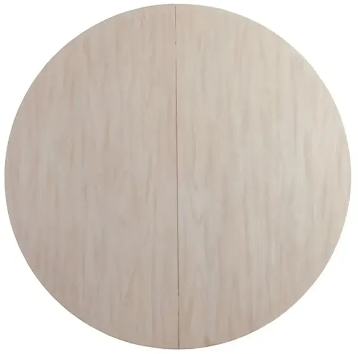 Magnolia Round/Oval Extension Dining Table - Whitewash - Barclay Butera