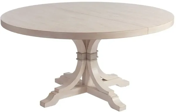 Magnolia Round/Oval Extension Dining Table - Whitewash - Barclay Butera