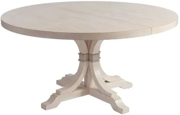 Magnolia Round/Oval Extension Dining Table - Whitewash - Barclay Butera
