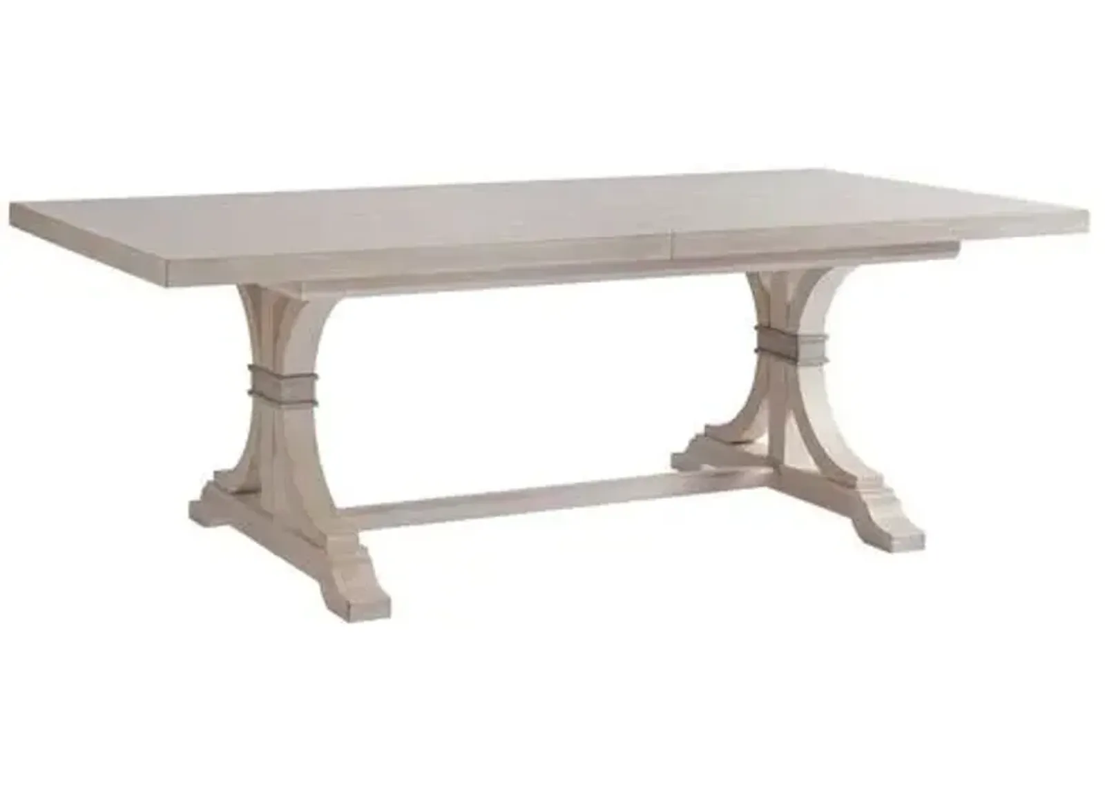 Oceanfront Extension Dining Table - Whitewash - Barclay Butera