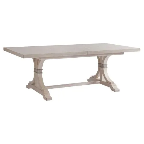 Oceanfront Extension Dining Table - Whitewash - Barclay Butera
