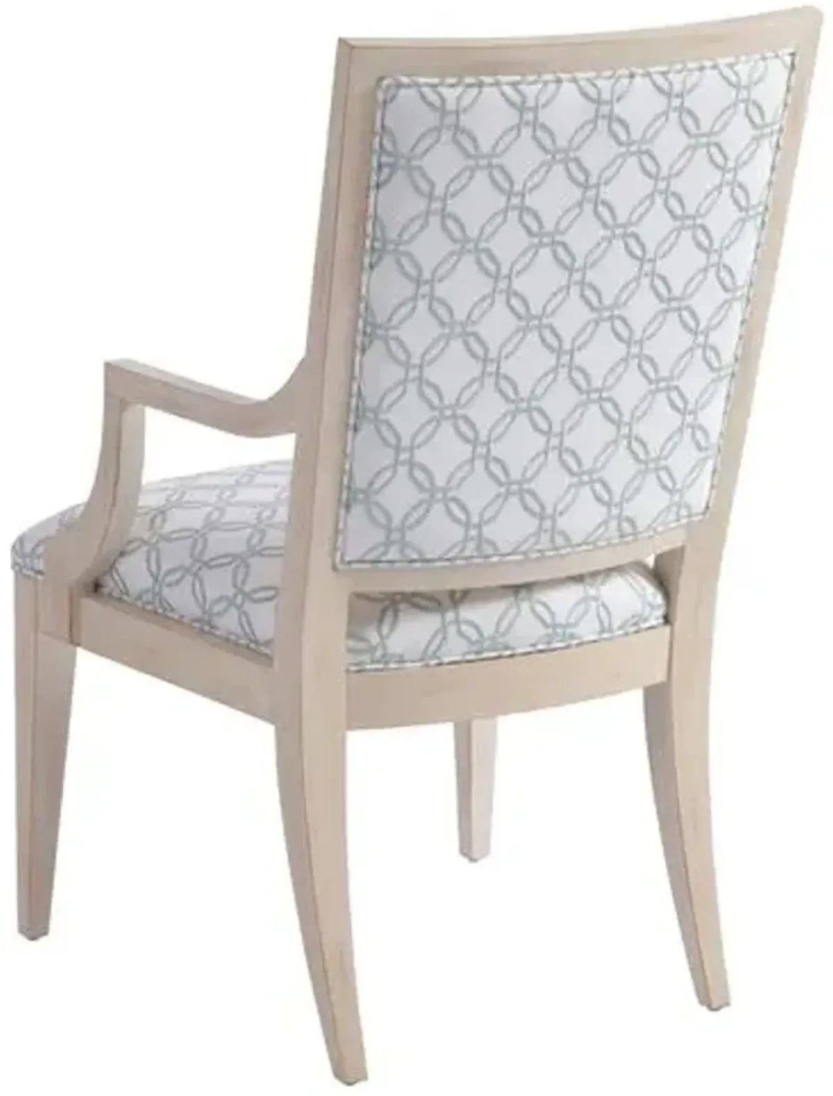 Eastbluff Dining Armchair - White/Sage - Barclay Butera - Green