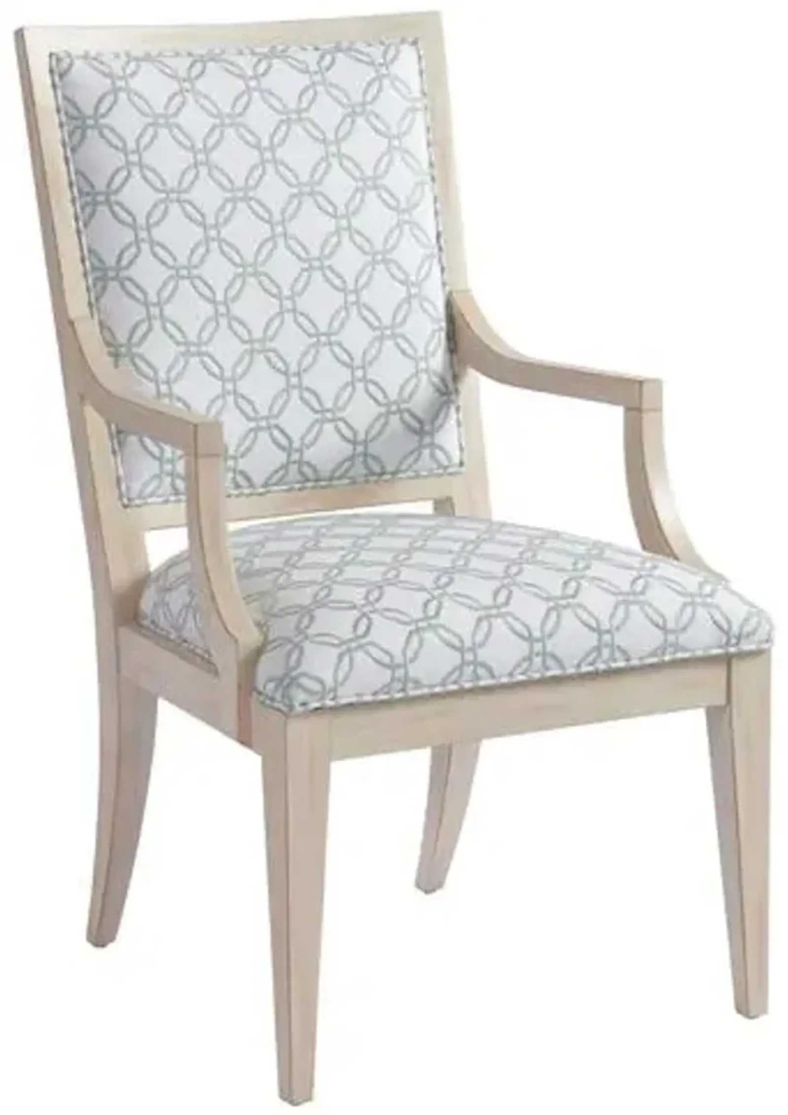 Eastbluff Dining Armchair - White/Sage - Barclay Butera - Green