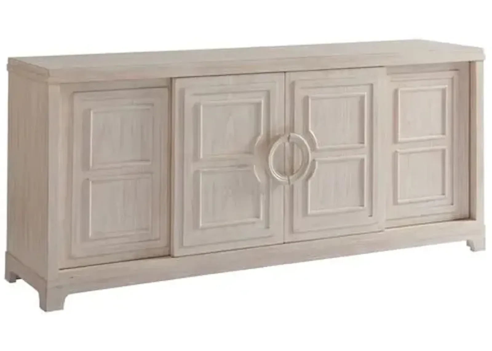 Leeward Media Console - Whitewash - Barclay Butera - Ivory