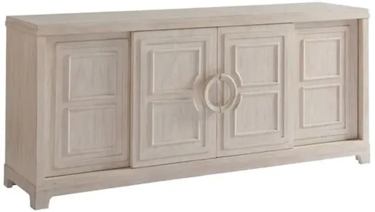 Leeward Media Console - Whitewash - Barclay Butera - Ivory