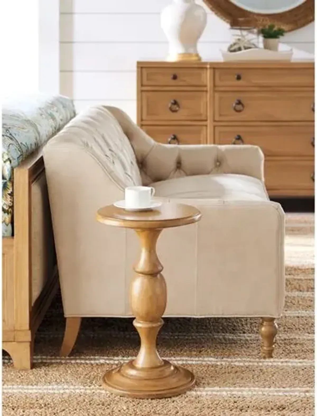 Yacht Club Side Table - Sandstone - Barclay Butera - Brown