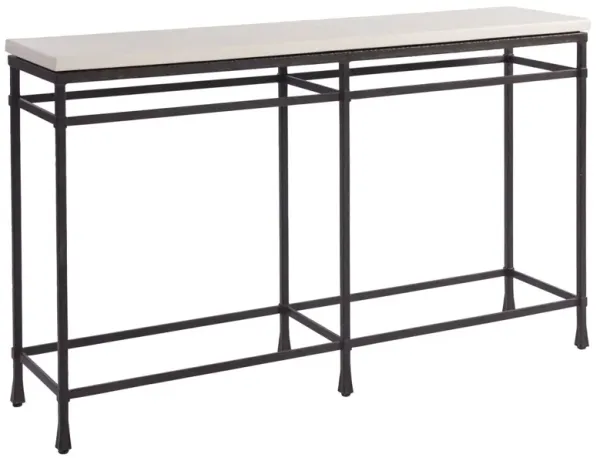 Breakwater Console, Ivory Cast Stone