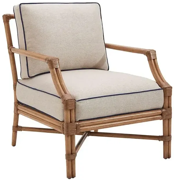 Redondo Accent Chair, Sand/Navy