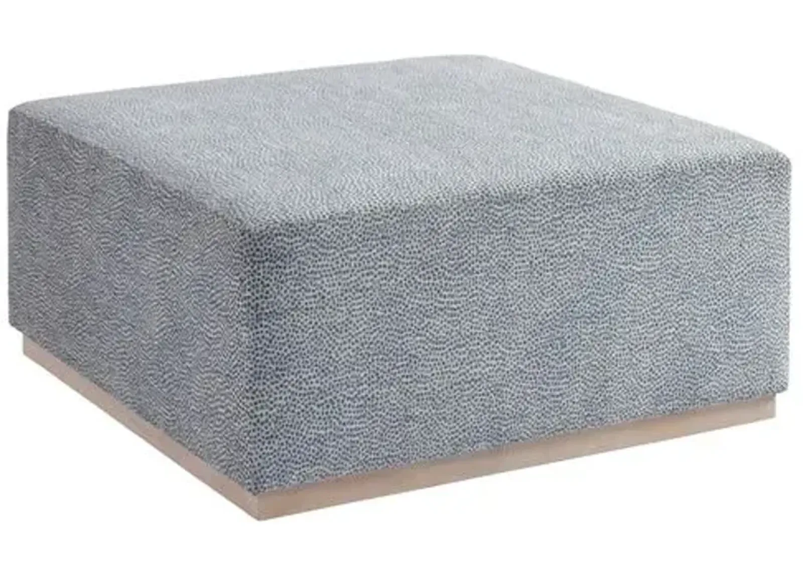 Clayton Cocktail Ottoman - Blue Spot - Barclay Butera