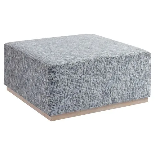 Clayton Cocktail Ottoman - Blue Spot - Barclay Butera