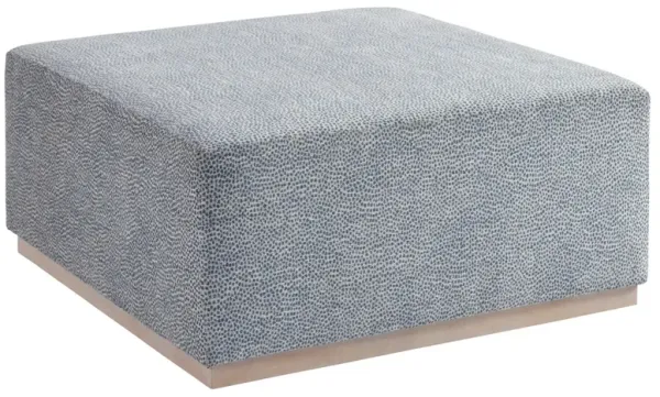 Clayton Cocktail Ottoman, Blue Spot