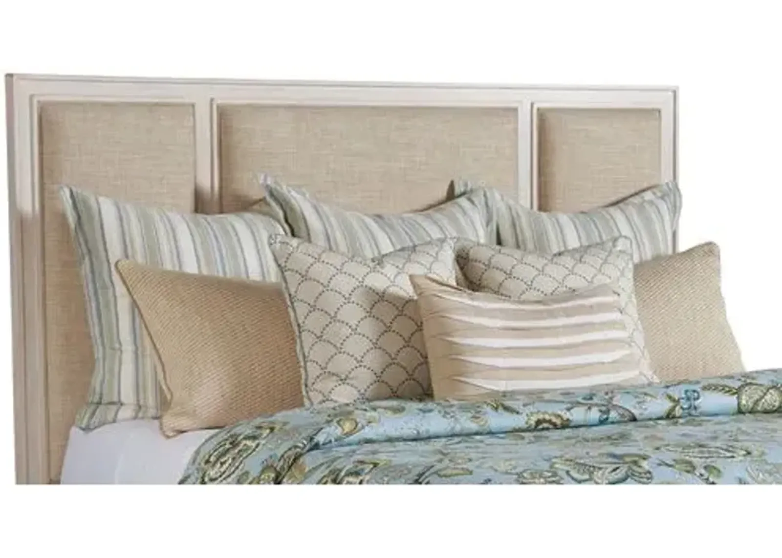 Cal King Crystal Cove Headboard - Whitewash - Barclay Butera - Ivory