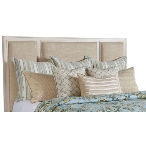 Cal King Crystal Cove Headboard - Whitewash - Barclay Butera - Ivory