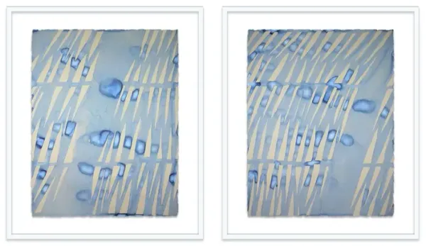 Kate Roebuck, Shadow I & II Diptych Painting