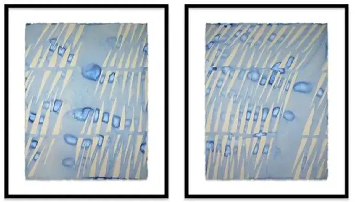 Kate Roebuck - Shadow I & II Diptych Painting