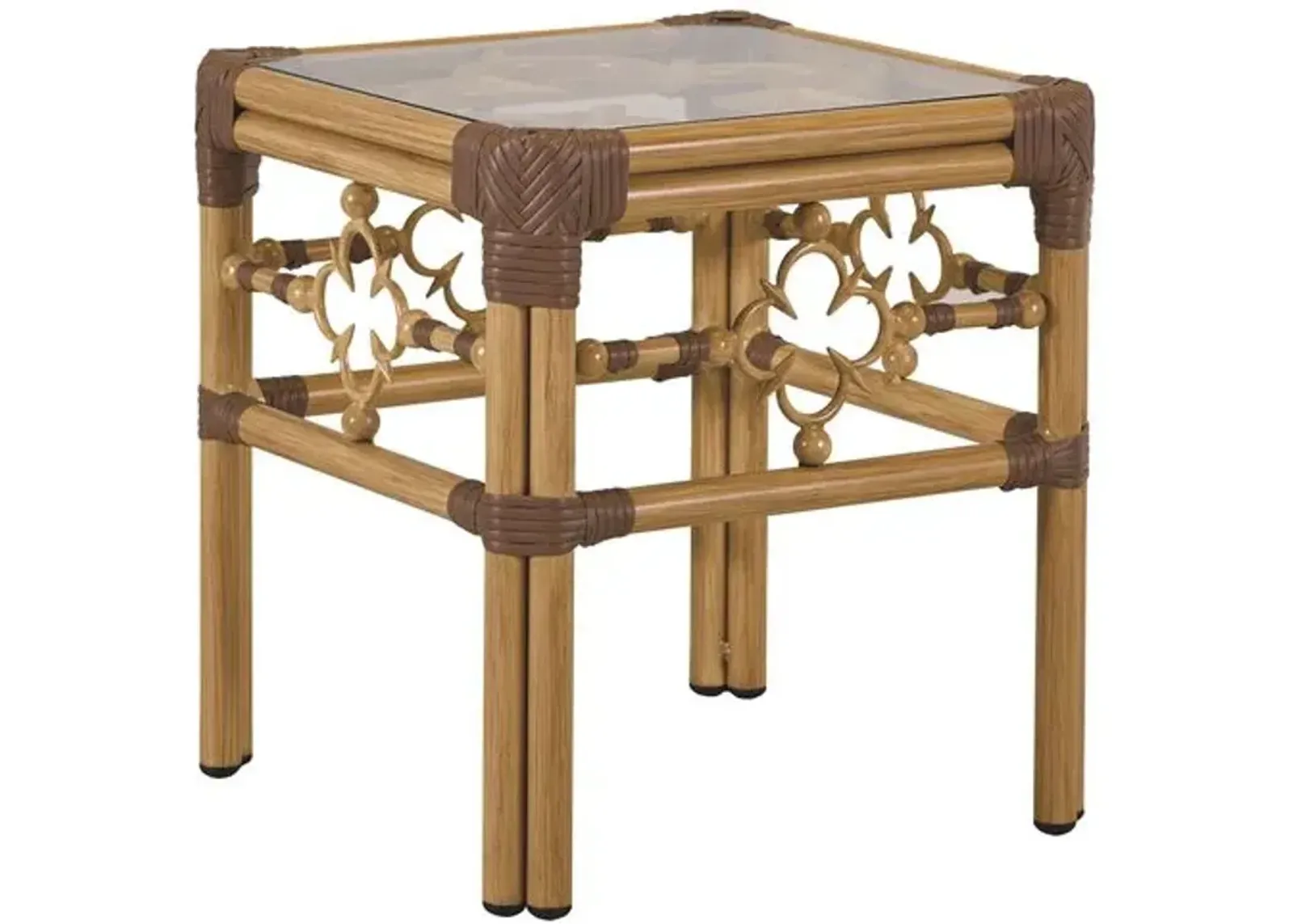 Mimi Outdoor Side Table - Natural - Brown