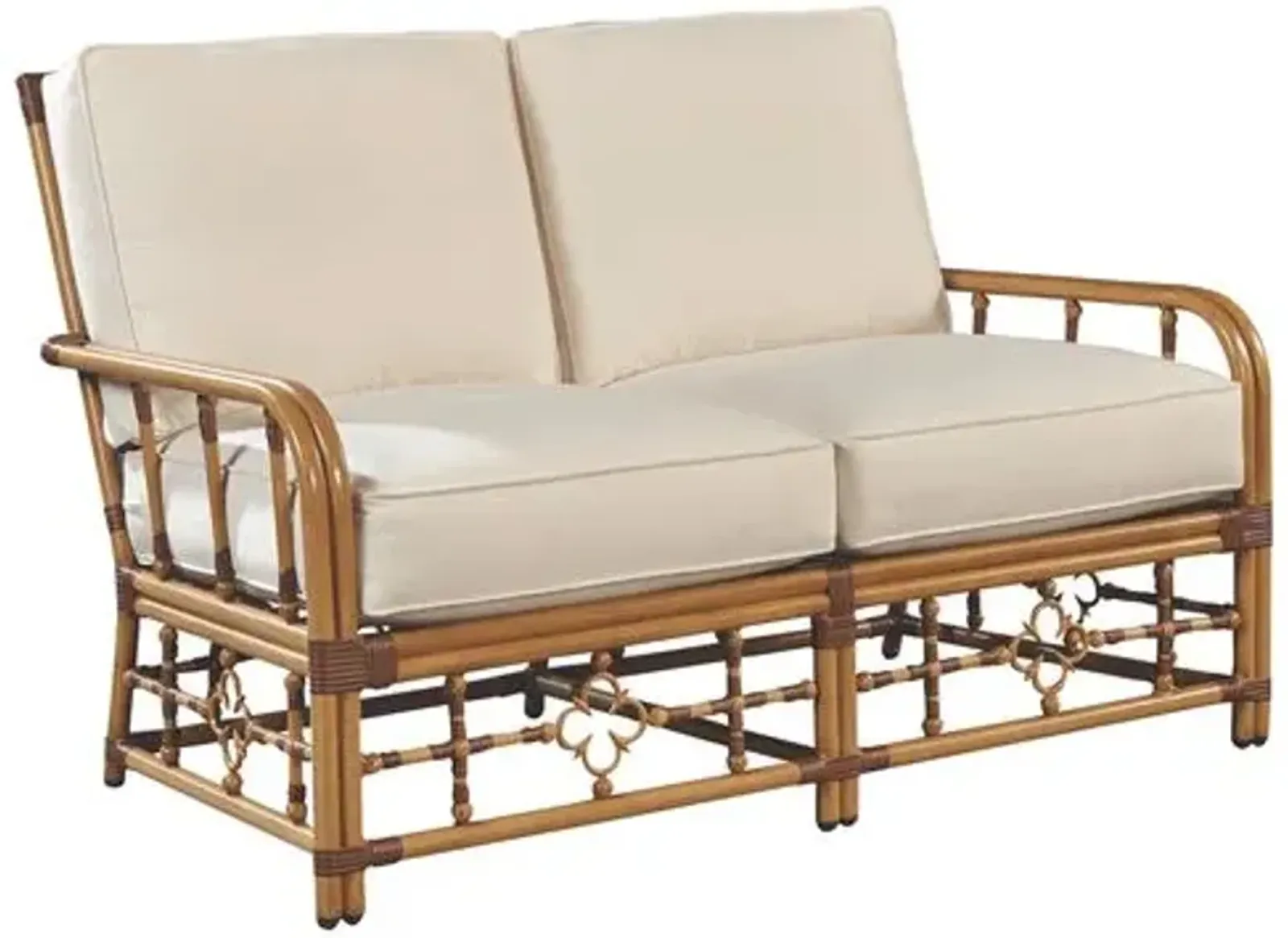 Mimi Outdoor Loveseat - Natural Canvas Sunbrella - Beige