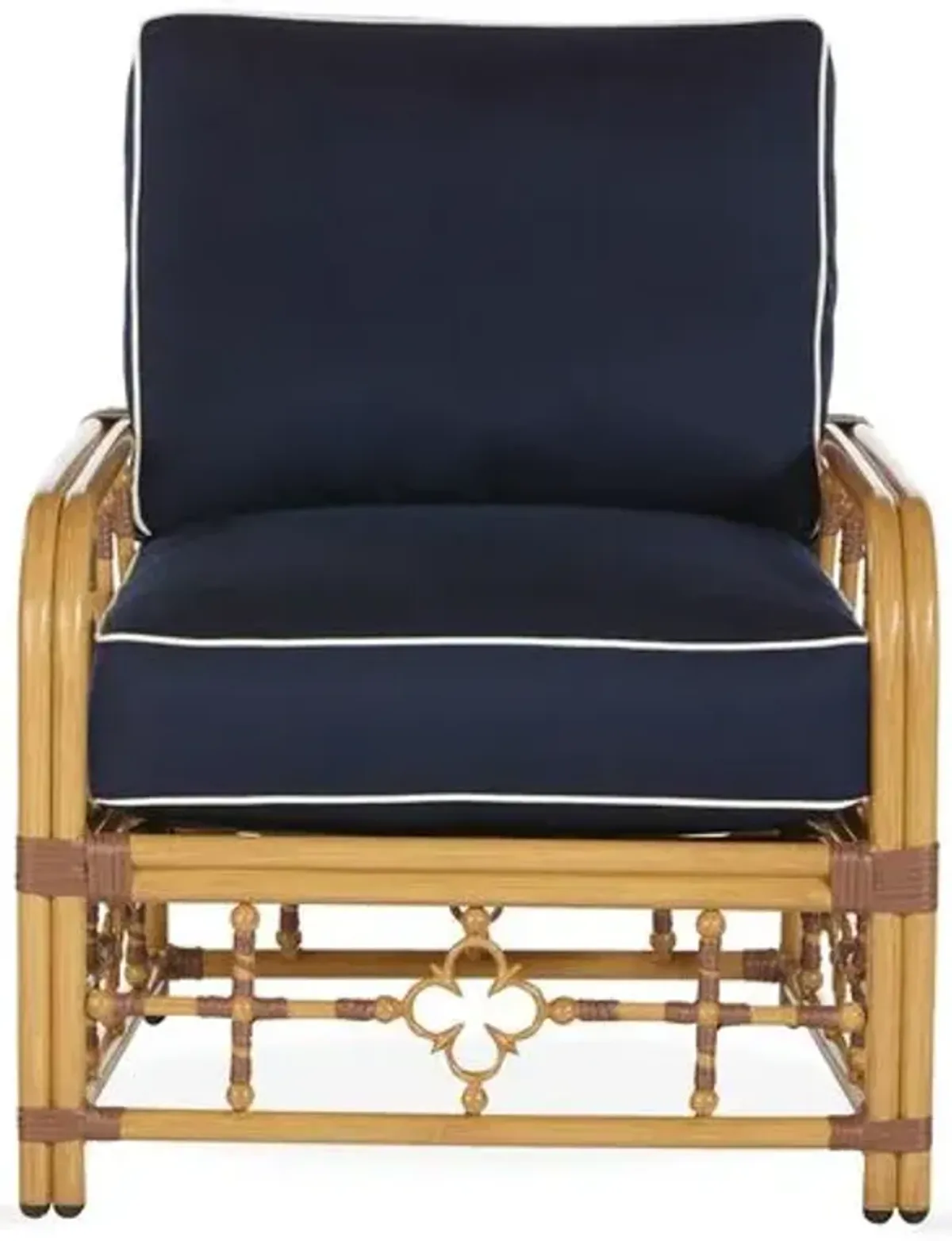 Mimi Outdoor Lounge Chair - Navy/White WeltP77473776 - Blue