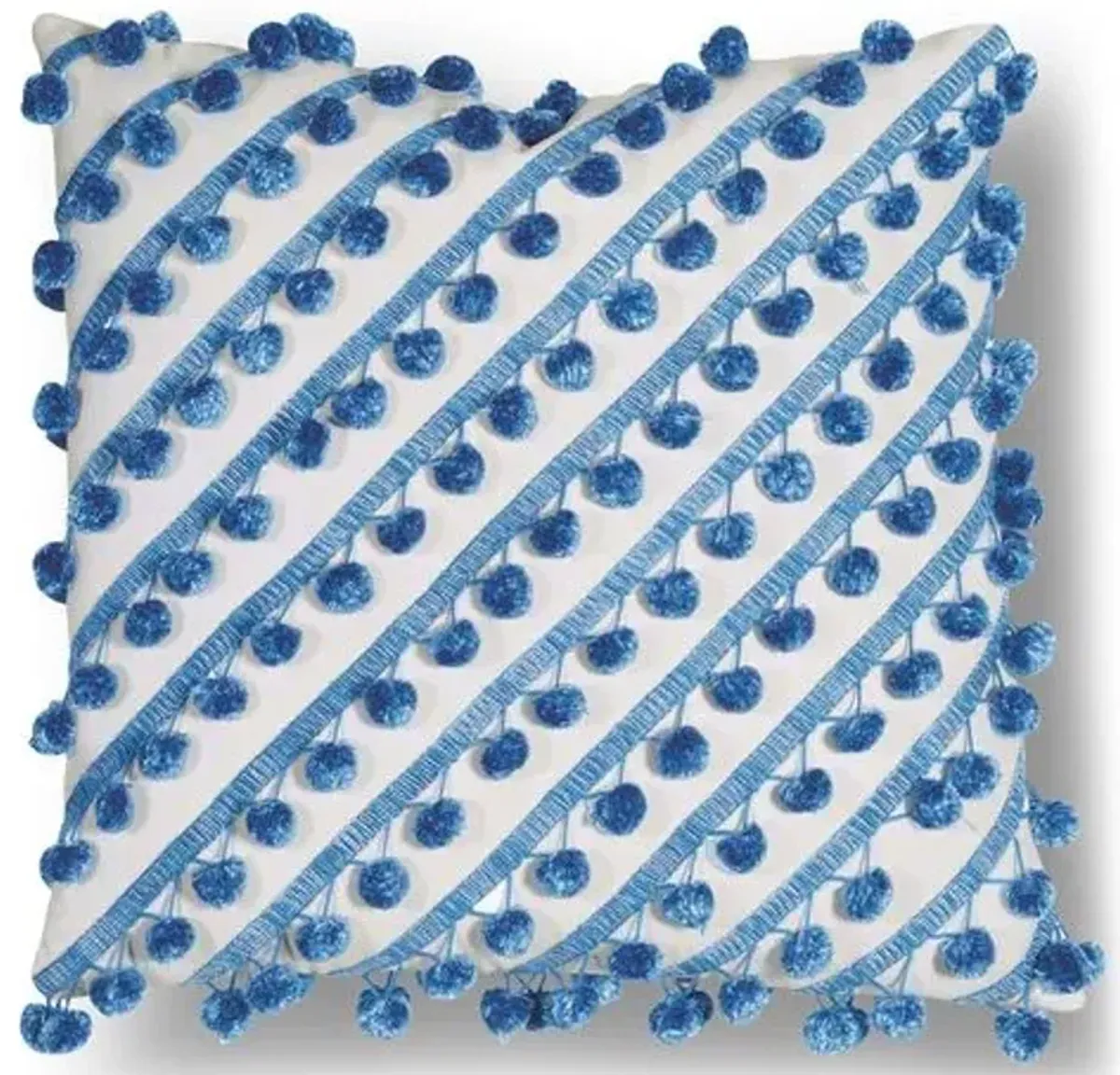 Maddie 20x20 Outdoor Pillow - Blue/White