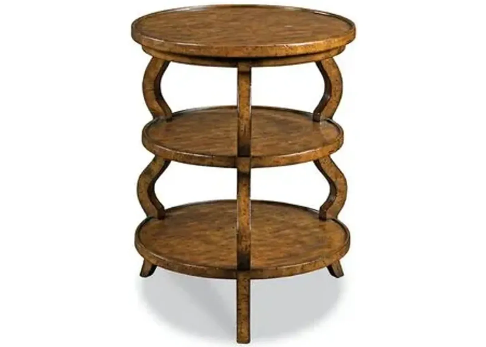 Phelps Side Table - Dark Cherry - Brown