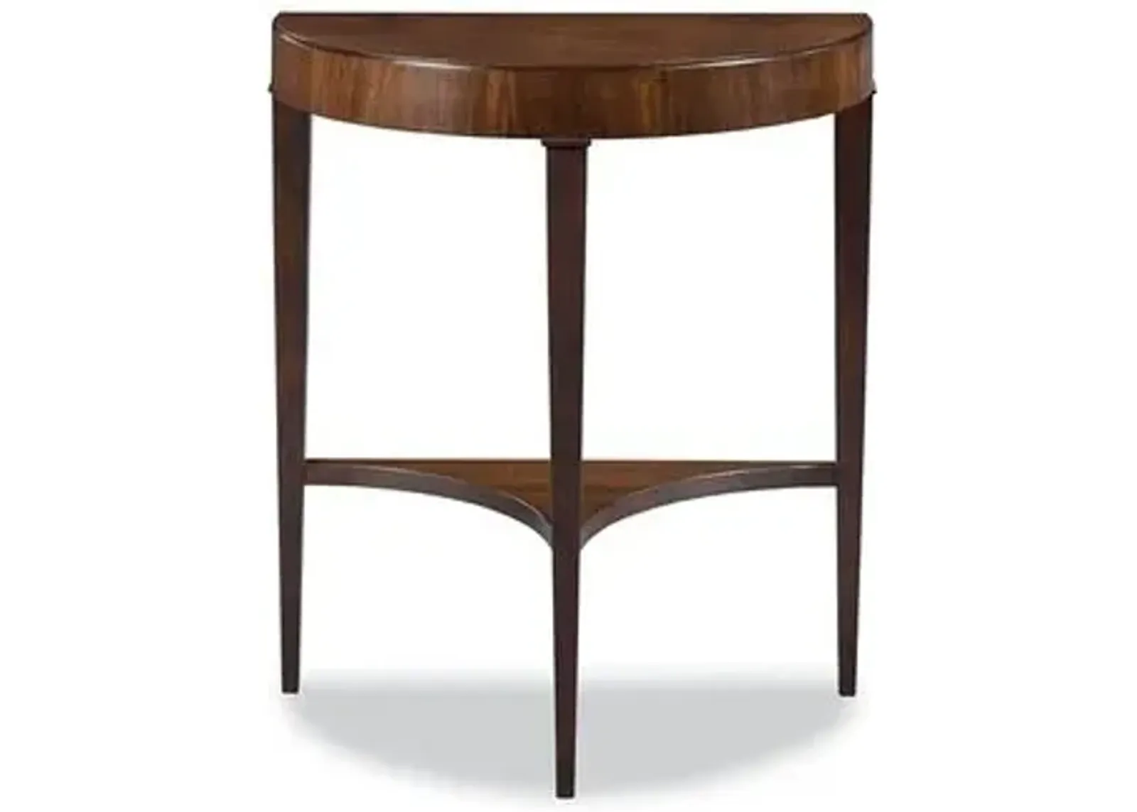 Livingston Demilune Console - Umber