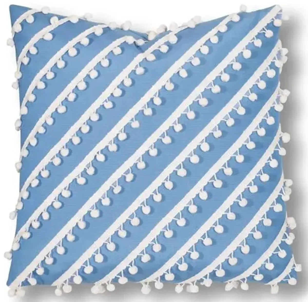 Maddie 20x20 Outdoor Pillow - Blue/White