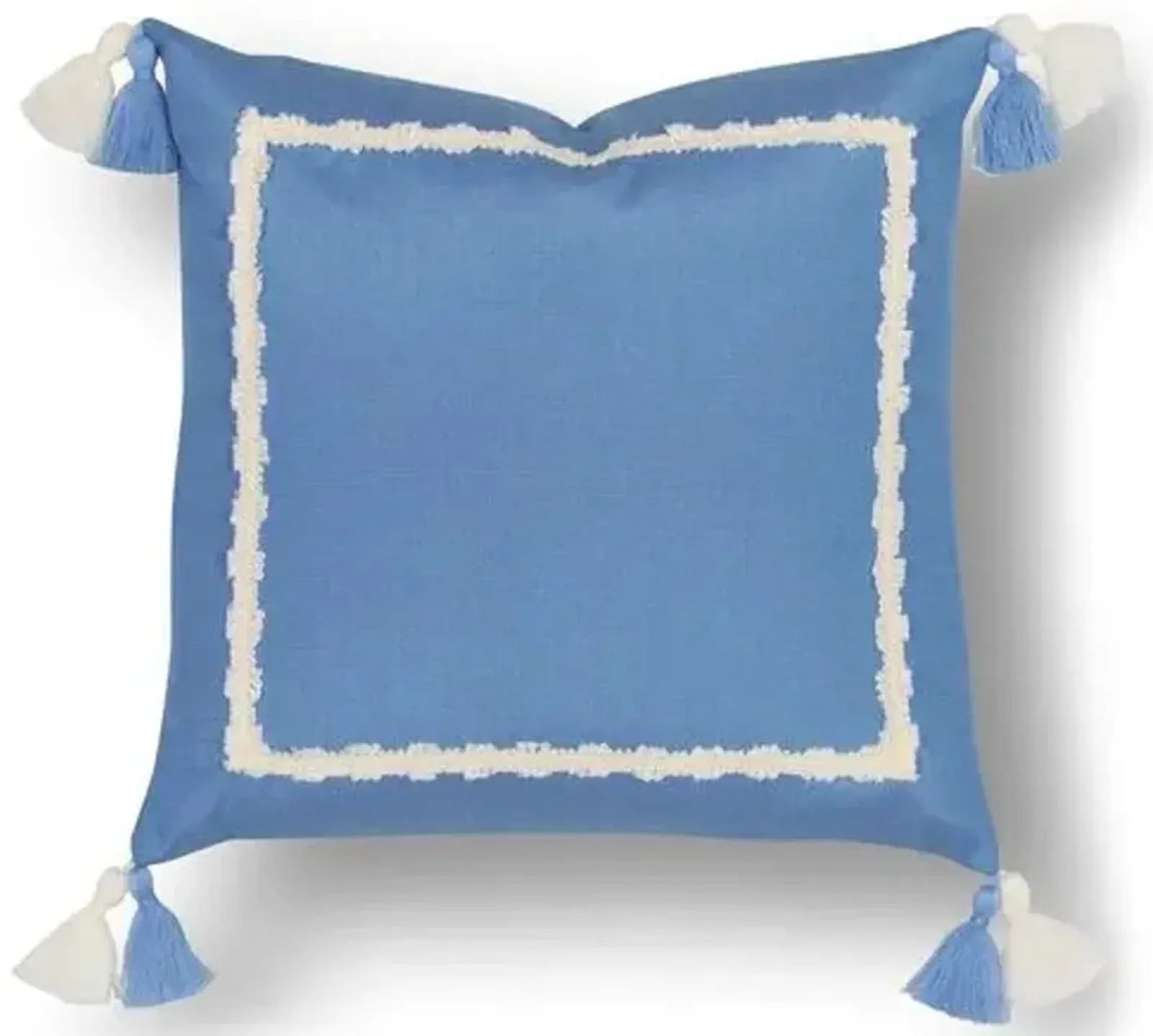 Liz 18x18 Outdoor Pillow - Blue/White