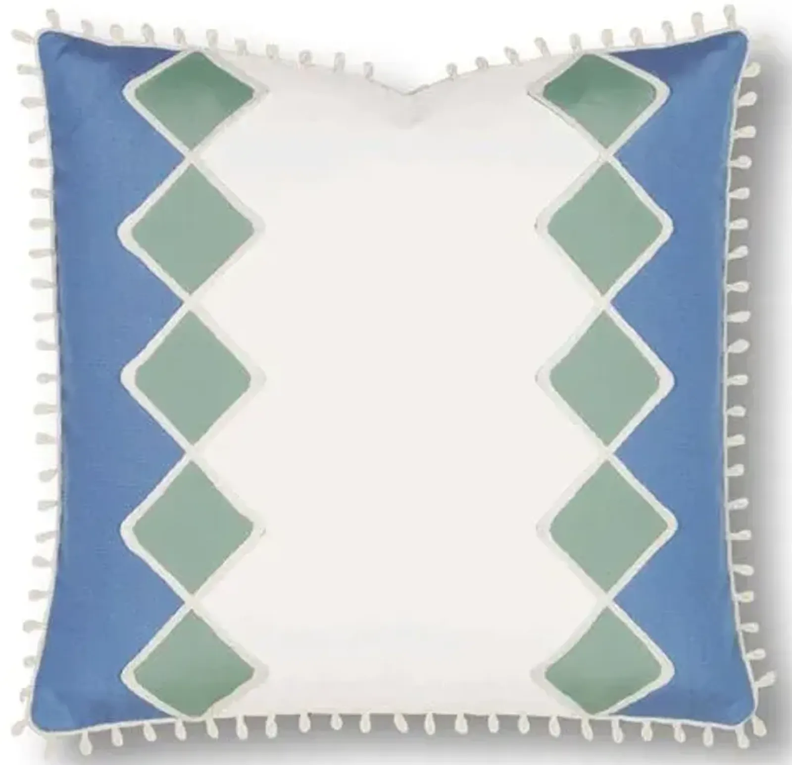 Milly 20x20 Outdoor Pillow - White/Blue