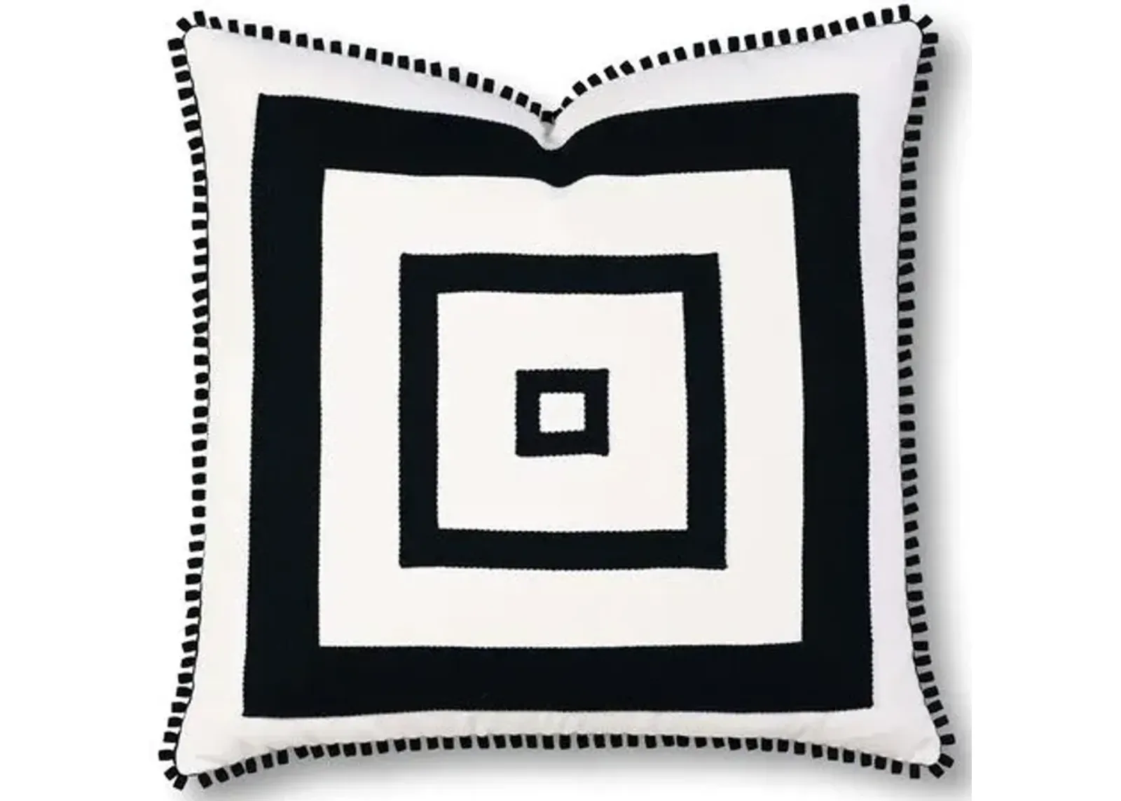 Georgina 20x20 Outdoor Pillow - Black/White