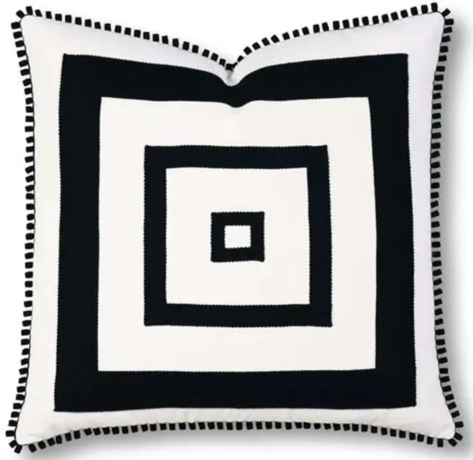 Georgina 20x20 Outdoor Pillow - Black/White