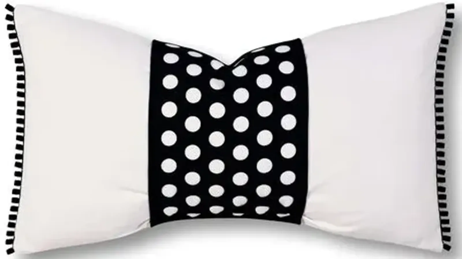 Miller 13x22 Outdoor Lumbar Pillow - Black/White