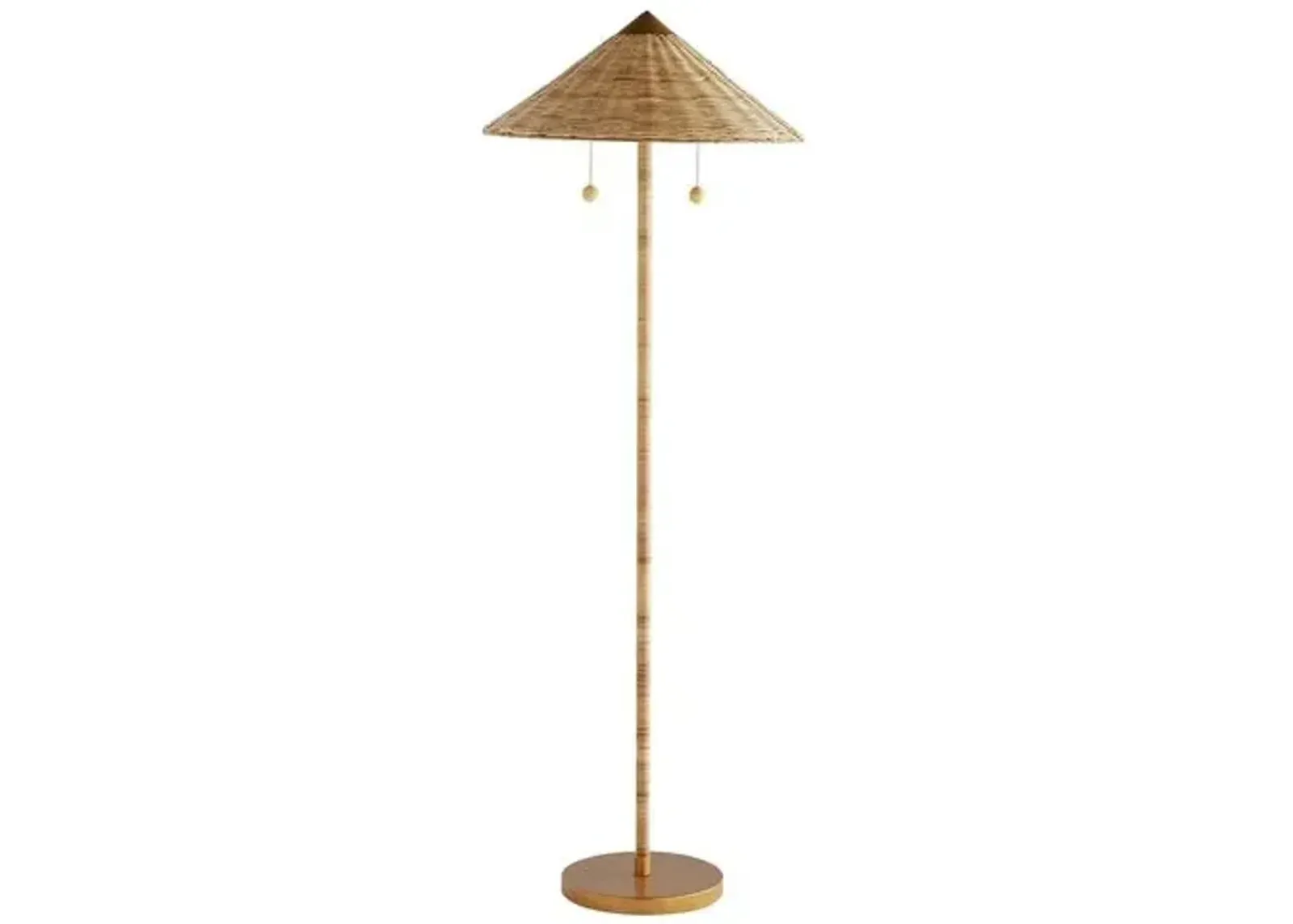 Terrace Rattan Floor Lamp - Natural