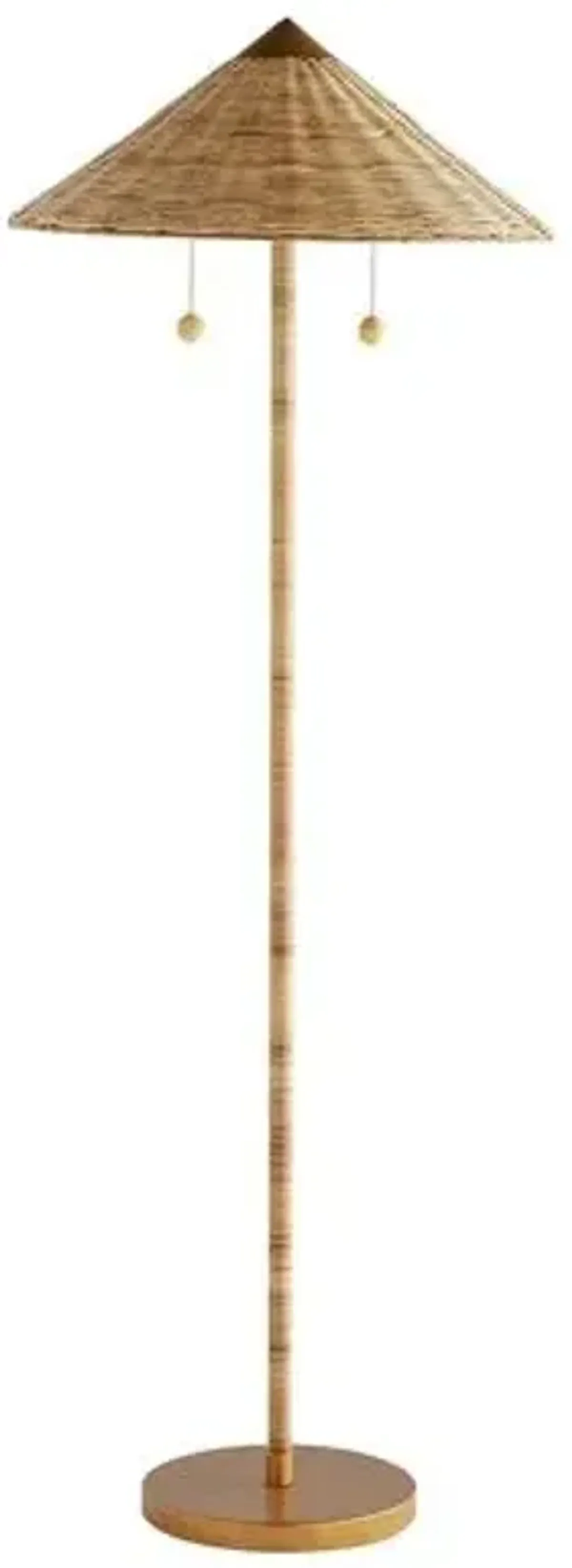 Terrace Rattan Floor Lamp - Natural