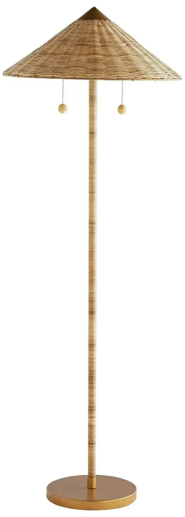 Terrace Rattan Floor Lamp - Natural