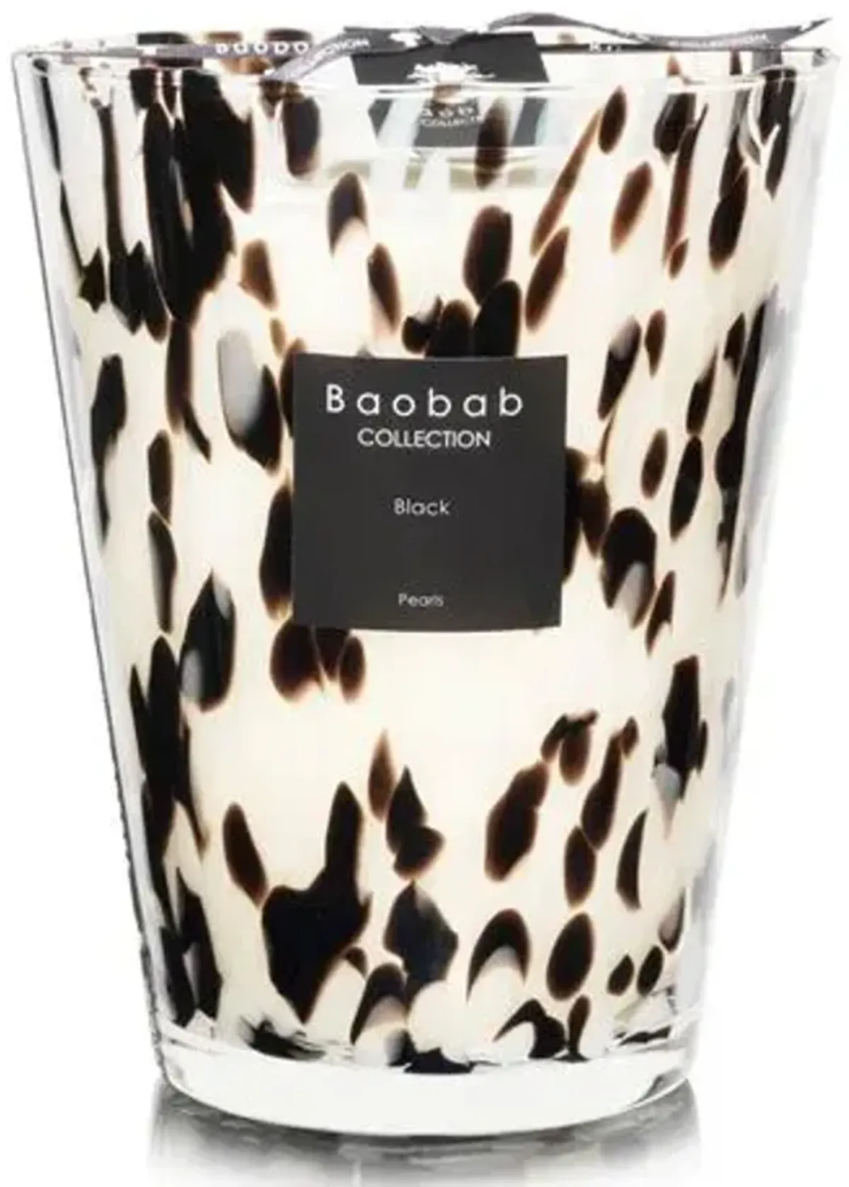 Black Pearls Candle - Black Rose & Ginger - BAOBAB COLLECTION