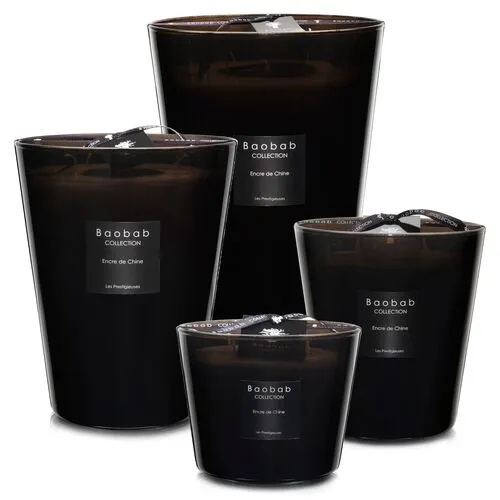 Encre de Chine Candle - Century Wood & Jasmine - BAOBAB COLLECTION - Black