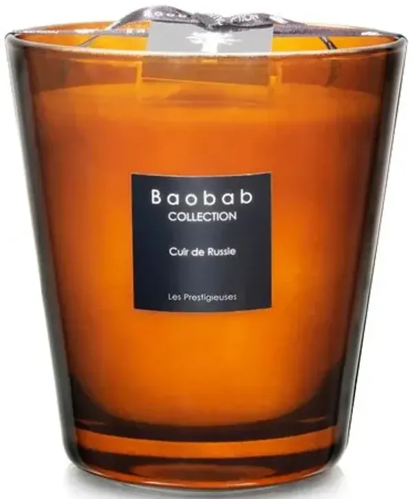 Cuir de Russie Candle - Leather & Musk - BAOBAB COLLECTION - Orange