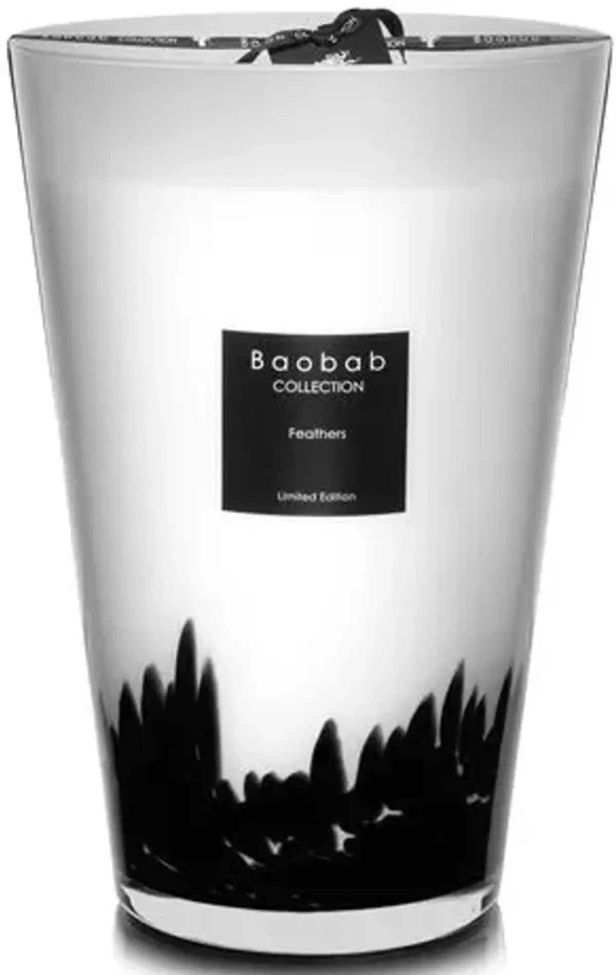 Feathers Candle - Saffron & Black Rose - BAOBAB COLLECTION