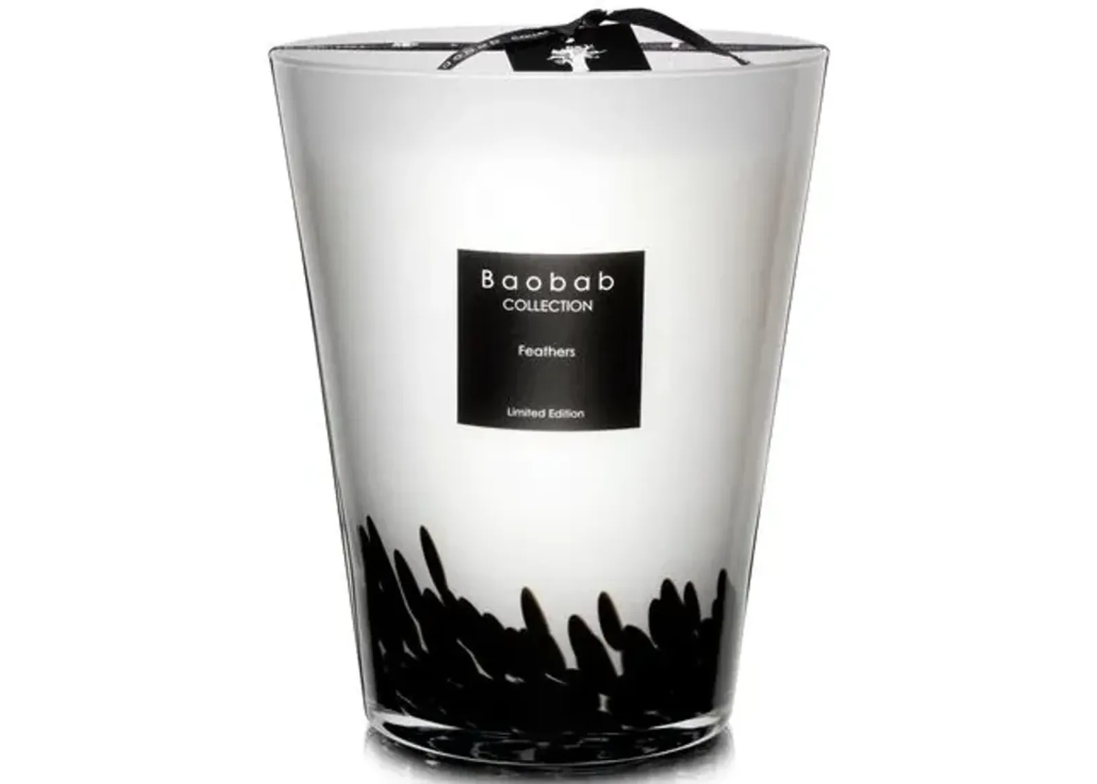 Feathers Candle - Saffron & Black Rose - BAOBAB COLLECTION