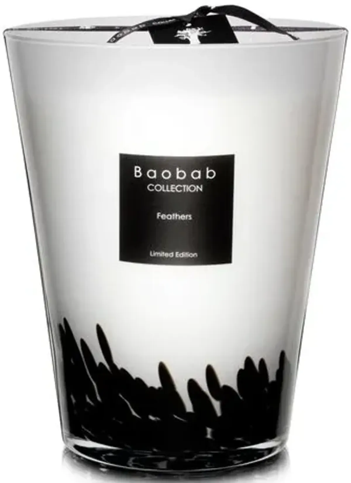 Feathers Candle - Saffron & Black Rose - BAOBAB COLLECTION