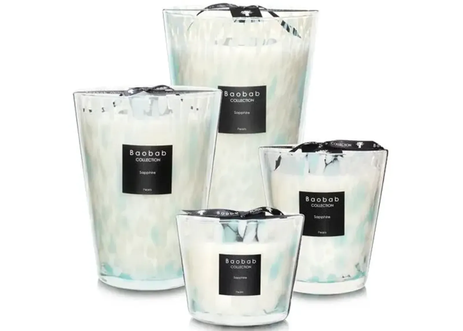 Sapphire Pearls Candle - Seaweed & Myrrh - BAOBAB COLLECTION - Blue