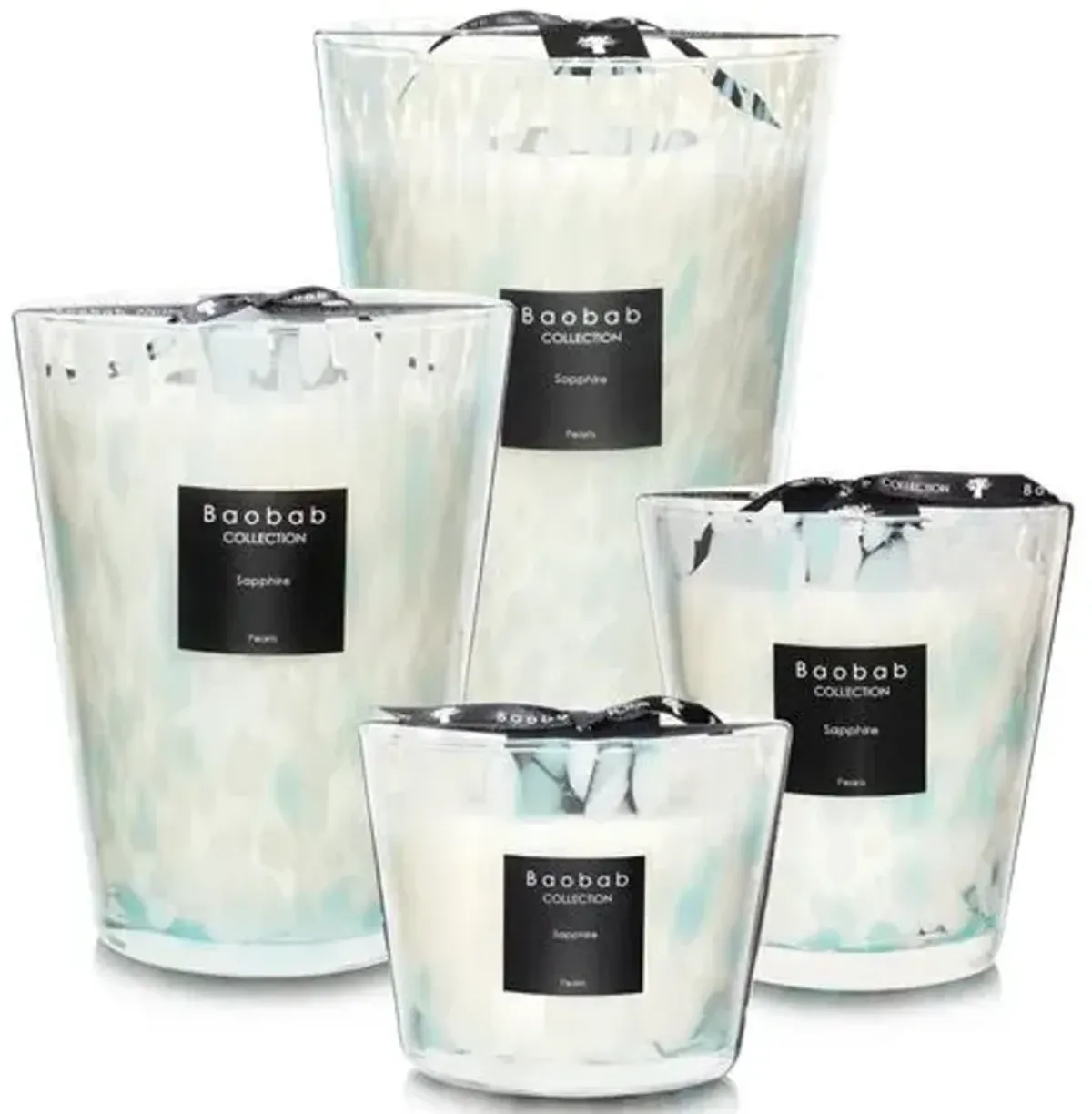 Sapphire Pearls Candle - Seaweed & Myrrh - BAOBAB COLLECTION - Blue