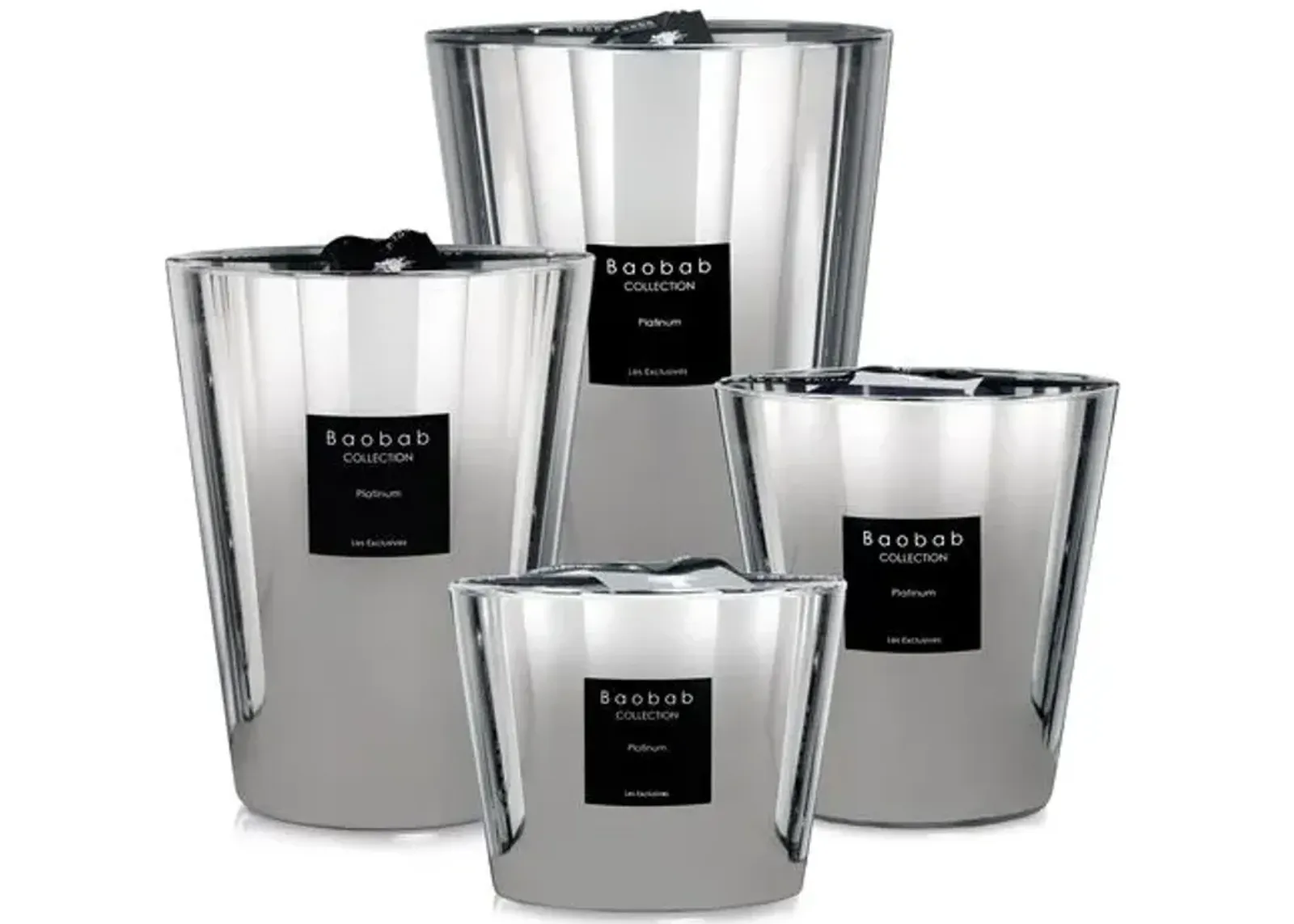 Platinum Candle - Amber & Grapefruit - BAOBAB COLLECTION - Silver