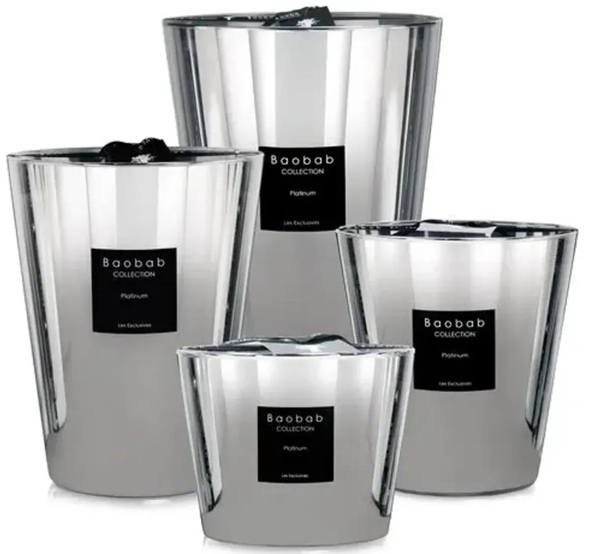 Platinum Candle - Amber & Grapefruit - BAOBAB COLLECTION - Silver