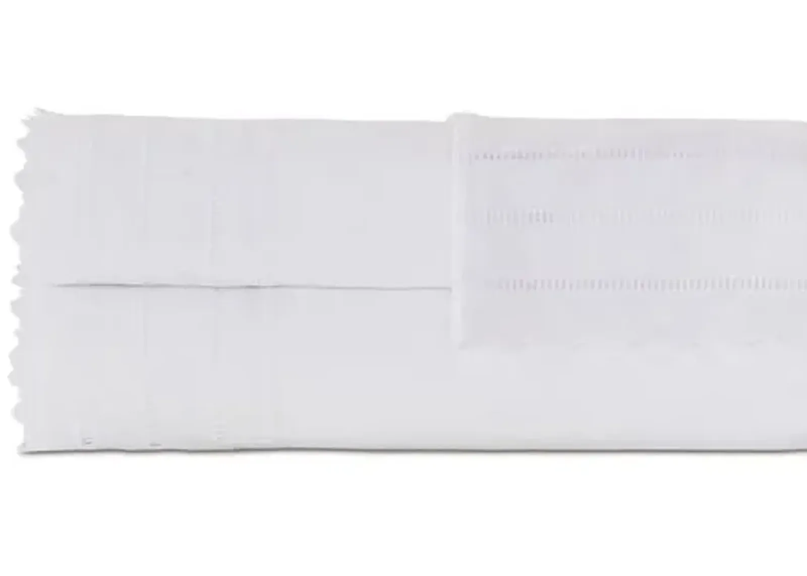 Harper Sheet Set - White, 300 Thread Count, Egyptian Cotton Sateen, Soft and Luxurious